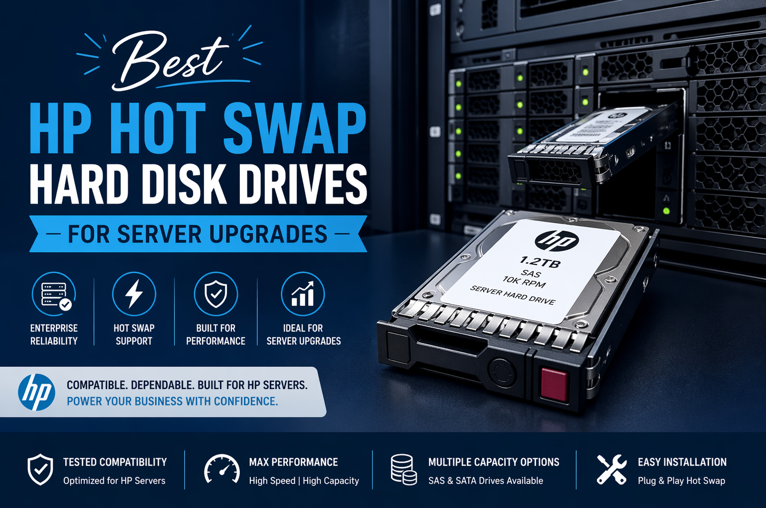 Best HP Hot Swap Hard Disk Drives for Server Upgrades – SCSI Shop