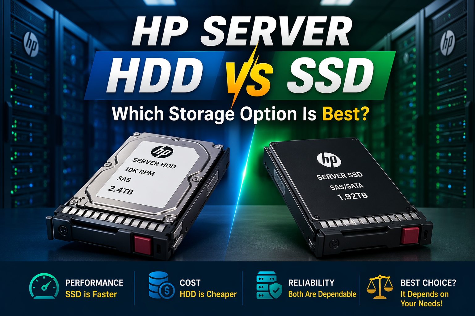 HP Server HDD vs SSD Which Storage Option Is Best