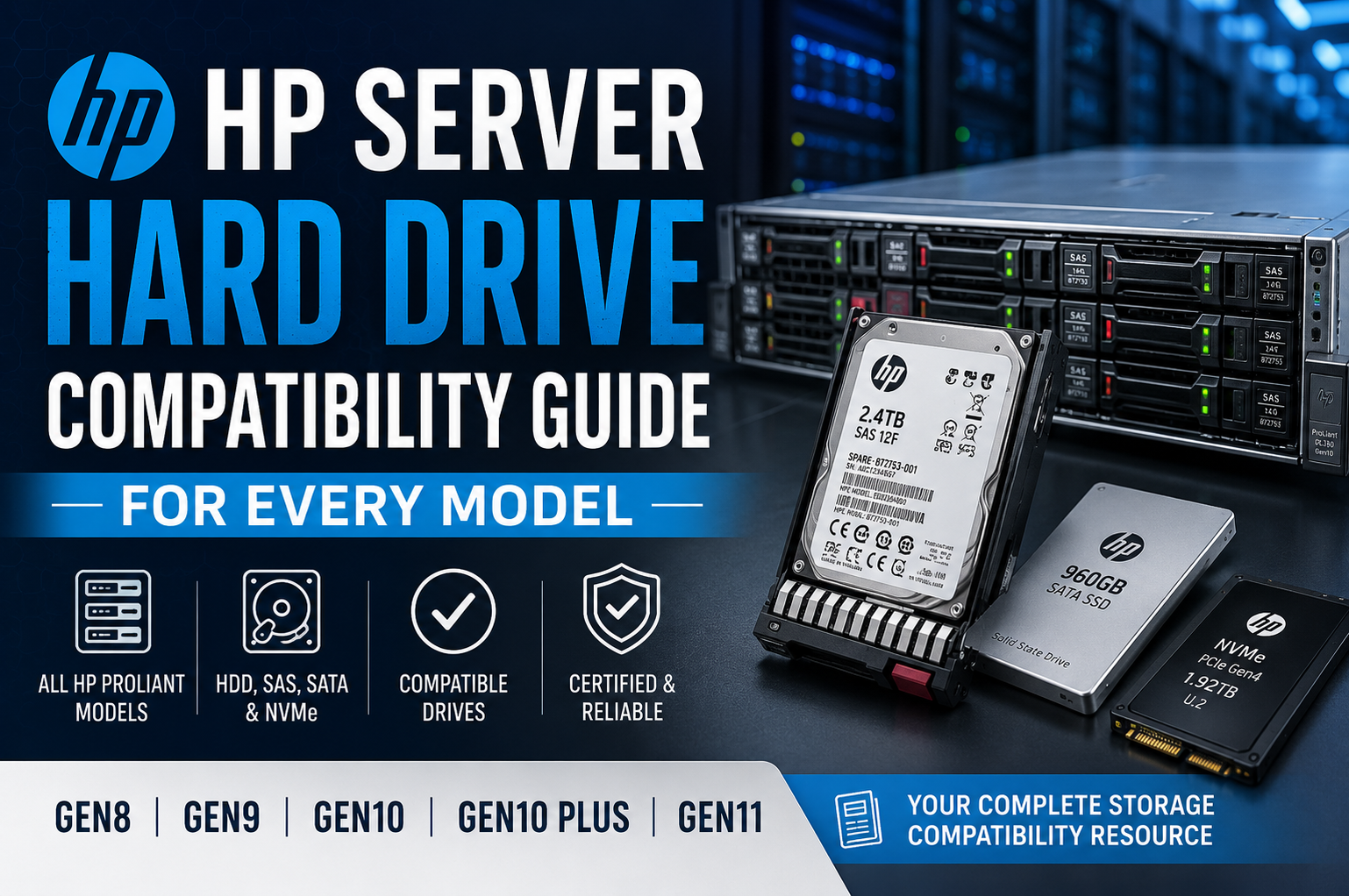 HP Server Hard Drive Compatibility Guide for Every Model