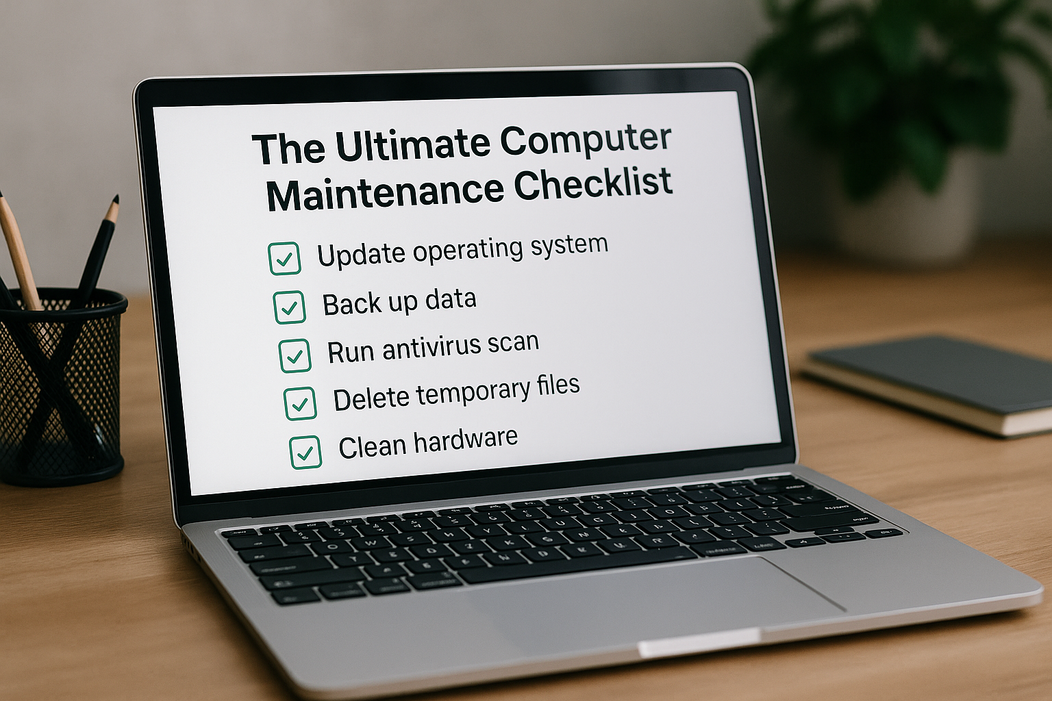Examples Weekly Computer Check The Ultimate Computer Maintenance Checklist – SCSI Shop