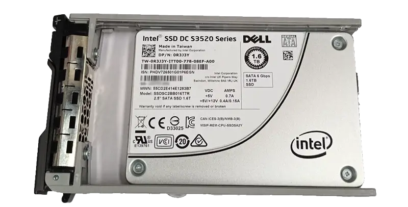 Dell 0727YM 1.6TB 6G SATA MLC S3610 Series SSD Hard Disk Drive