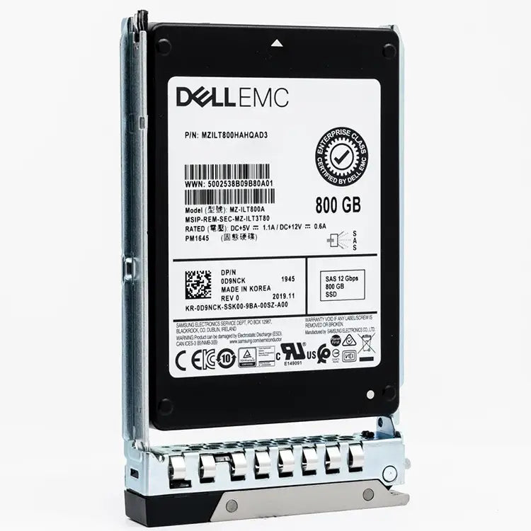 Dell 0D9NCK 800GB 12G 2.5 SAS TLC NAND MU Mixed Use SSD