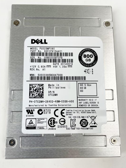 Dell HF06W 800GB 12G 2.5 SAS Mixed Use SSD