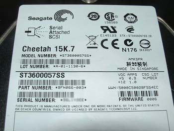 Seagate ST3600057SS 600GB SAS 6G 15k ES Disk Drive Brand new